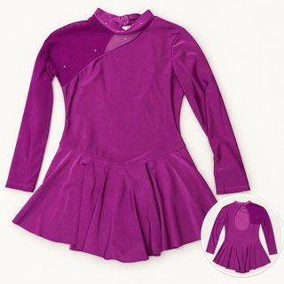 Vestido Maillot Patinaje Morado T.12