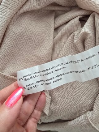 Blusa Zara Beige Taglia Unica