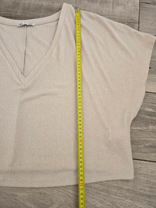 Blusa Zara Beige Taglia Unica