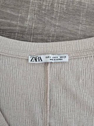 Blusa Zara Beige Taglia Unica