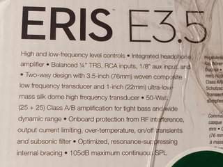 Monitores Estudio PreSonus ERIS E3.5