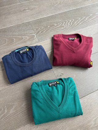 Lote 3 Jerséis Lyle & Scott Originales Talla M