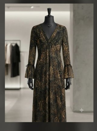 Vestido Massimo Dutti estampado talla única