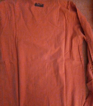 Camiseta naranja manga larga