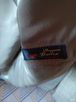 Giacca uomo elegante beige/grigia taglia L