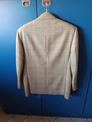 Giacca uomo elegante beige/grigia taglia L