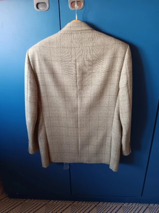 Giacca uomo elegante beige/grigia taglia L