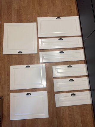 Puertas Cocina Ikea. Modelo Bodbyn, Blanco Hueso.