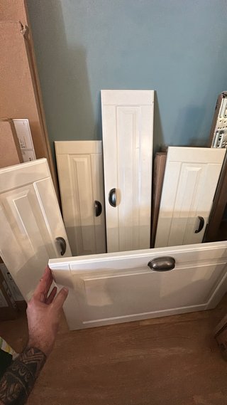 Puertas Cocina Ikea. Modelo Bodbyn, Blanco Hueso.