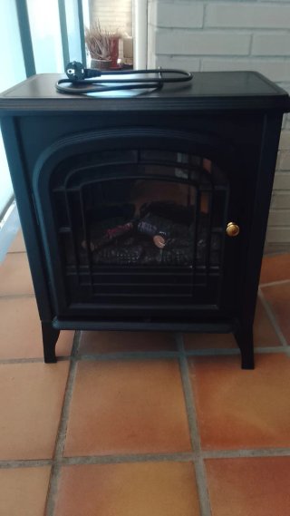 Chimenea eléctrica como nueva