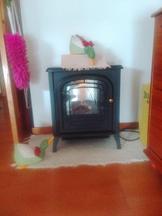 Chimenea eléctrica como nueva