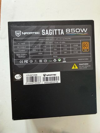 OFERTA Fuente Nfortec Sagitta 850W RGB