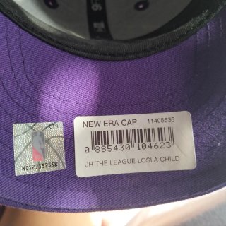Gorra niño/a, New Era Lakers Morada Ajustable