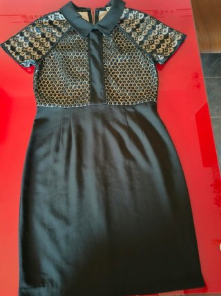 Vestido Negro Encaje para Evento