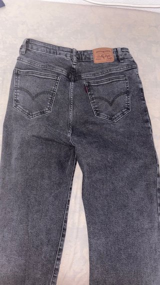 Pantalones anchos grises