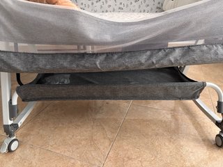 Cuna colecho bebé gris