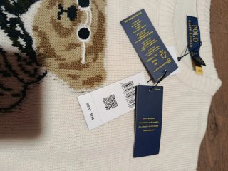 Jersey Polo Ralph Lauren Oso Esquí Blanco