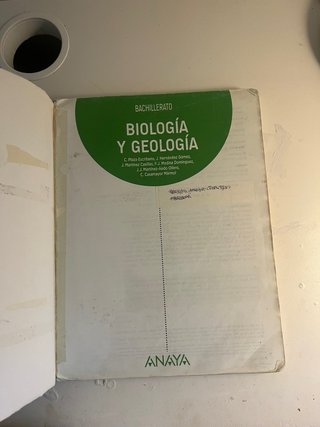 ANAYA BIOLOGÍA Y GEOLOGÍA 1 BACHILLERATO