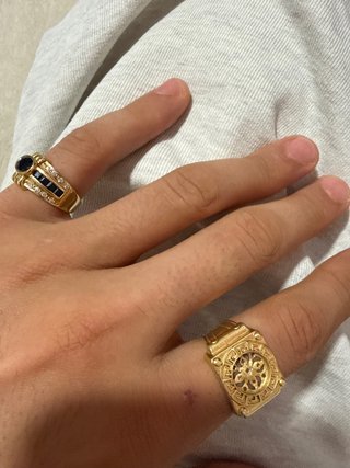 Anillos 18k Oro y Zafiros Azules