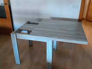 Mesa de comedor extensible madera