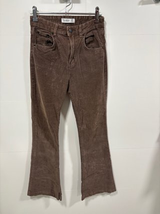Pantalón Pull&Bear Marrón Pana