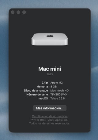 Mac mini M2 8GB RAM 512GB SSD (2023)