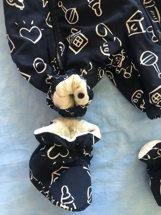 Tutina neonato con stampe