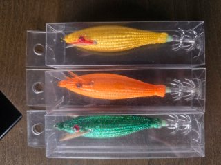 Lote 3 señuelos pesca calamar