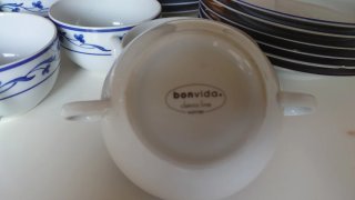 Vajilla Porcelana Bonvida.
