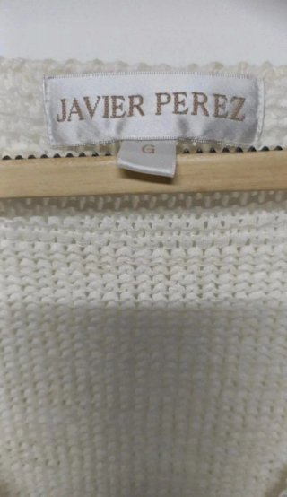 Cárdigan Javier Pérez Talla M Blanco