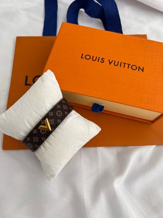 Pulsera Louis Vuitton Marrón y Dorada