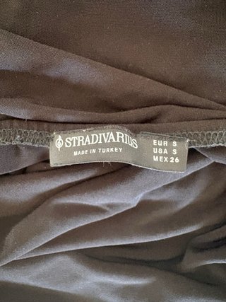 Body Stradivarius Negro Espalda Abierta