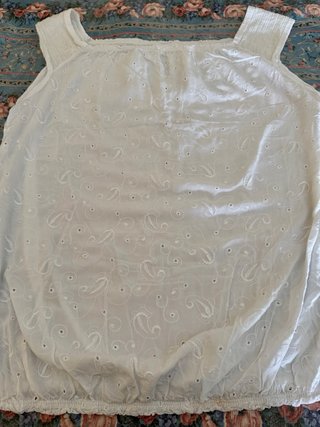 Top Camicetta Ricamata Spalline Paillettes