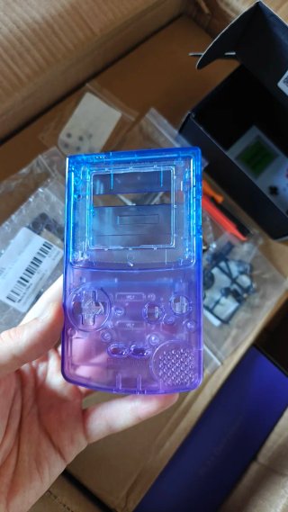 Cover Game Boy Color Viola/Blu Trasparente