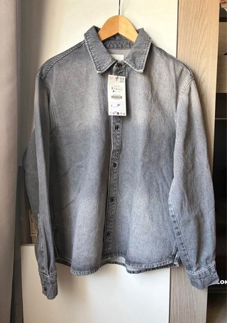 Camisa Zara Denim Relaxed Fit Talla S
