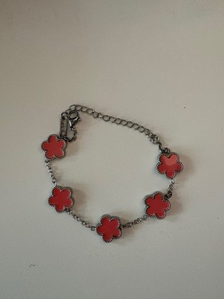 Pulsera trébol acero inoxidable