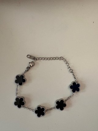 Pulsera trébol acero inoxidable