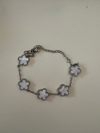 Pulsera trébol acero inoxidable