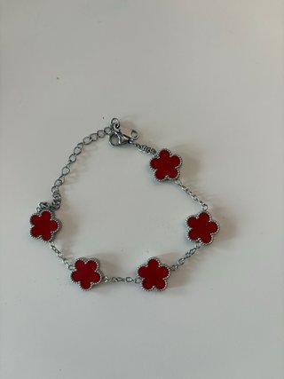Pulsera trébol acero inoxidable