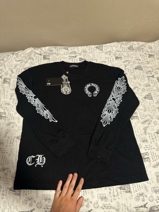 Camiseta Chrome Hearts Negra. Precio por 1 UNIDAD.