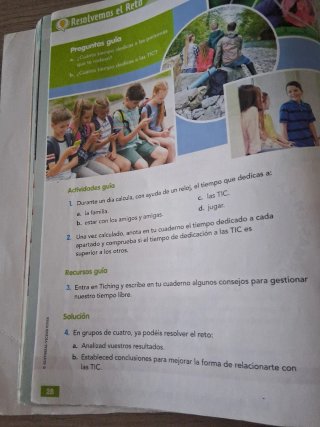 Libro de texto 5 primaria valores