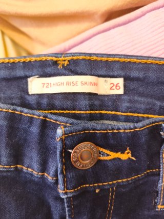 Pantalones Jeans Levi's 721 High Rise Skinny W26