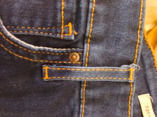 Pantalones Jeans Levi's 721 High Rise Skinny W26