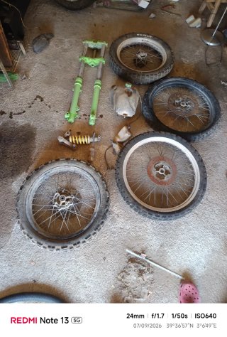 Repuestos Derbi Senda R: Horquillas, Basculante.