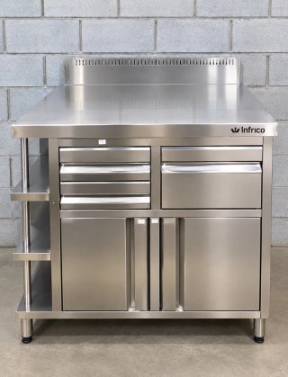 Mueble cafetero Infríco acero inoxidable