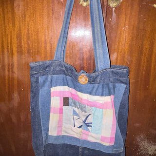 Bolso de mano Liz Claiborne vaquero patchwork