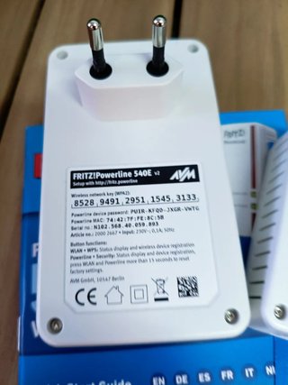 FRITZ!Powerline 540E WLAN Extensor de red