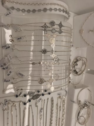 Pulseras de plata de ley