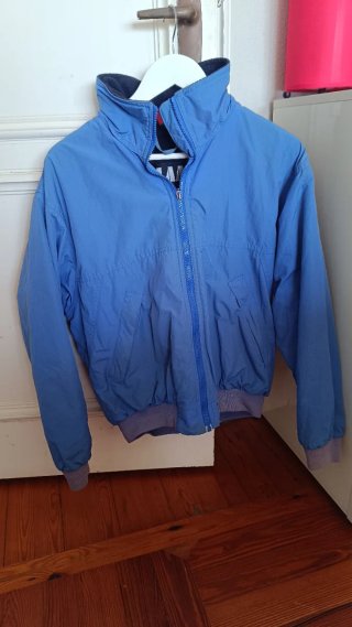 Cazadora bomber SLAM azul forro interior