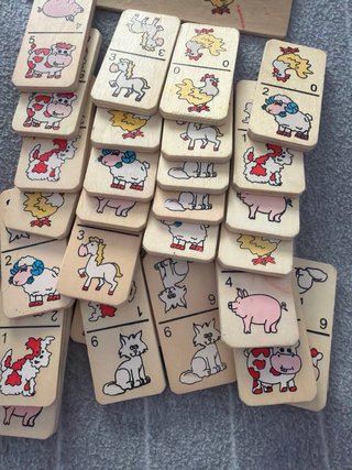Dominó de Madera con Animales